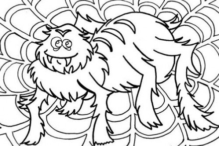 Coloriage-ARAIGNEE-HALLOWEEN-Grosse-araignee-sur-sa-toile.jpg