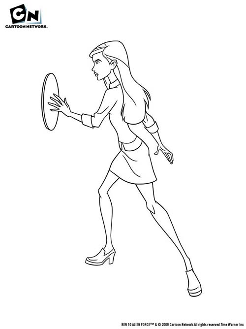 Coloriage-BEN-10-ALIEN-FORCE-Coloriage-de-Gwen-qui-se-protege-avec-son-disque.jpg