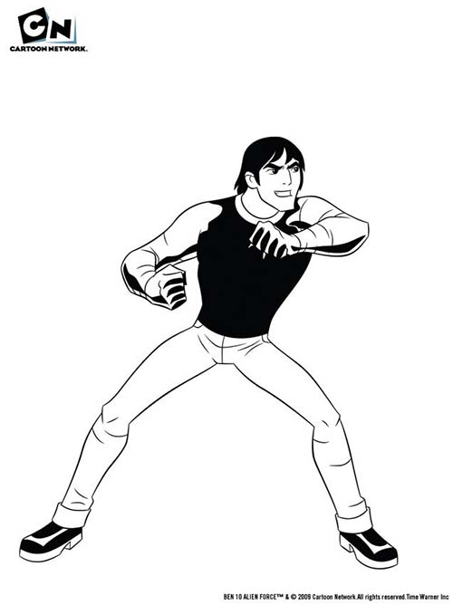 Coloriage-BEN-10-ALIEN-FORCE-Coloriage-de-Kevin-Levin-en-garde.jpg