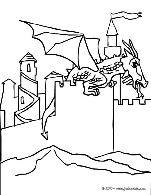 Coloriage-CHEVALIERS-ET-DRAGONS-Le-dragon-attaque-le-chateau.jpg