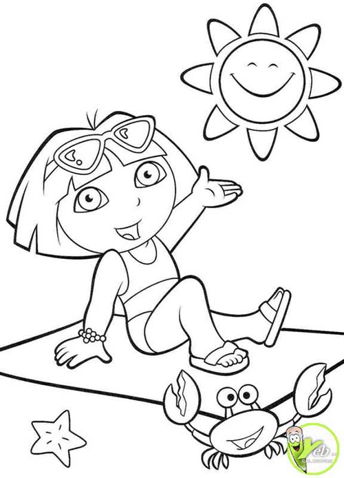 Coloriage-DORA-Coloriage-DORA-et-BABOUCHE-a-la-plage.jpg