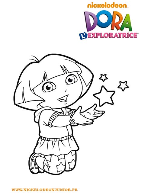 Coloriage-DORA-Coloriage-de-Dora-qui-touchent-les-etoiles.jpg