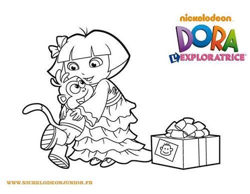Coloriage-DORA-Coloriage-du-cadeau-de-Dora-pour-Babouche.jpg