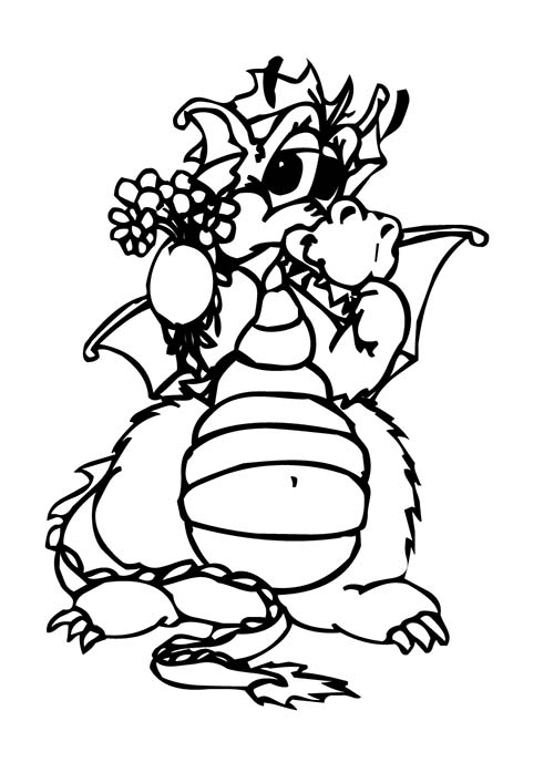 Coloriage-DRAGON-Coloriage-dun-dragon-offrant-des-fleurs.jpg