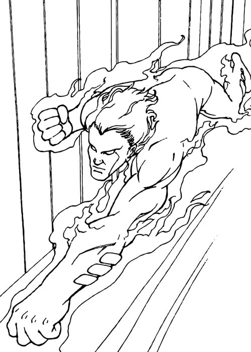 Coloriage-LES-4-FANTASTIQUES-Coloriage-de-la-torche-Humaine.jpg