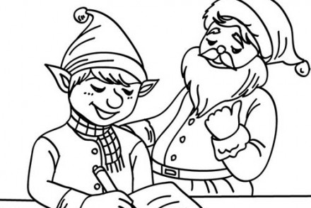 Coloriage-Lutins-de-Noel-Petit-lutin-et-la-liste-de-Noel.jpg