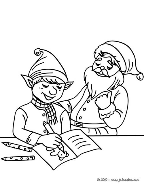 Coloriage-Lutins-de-Noel-Petit-lutin-et-la-liste-de-Noel.jpg