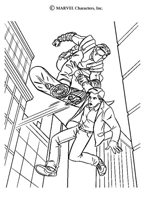 Coloriage-Spiderman-Le-Bouffon-vert-enleve-Peter-Parker.jpg