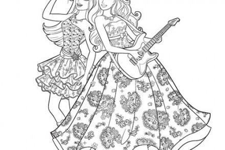 Coloriage Barbie Apprentie Princesse A Imprimer