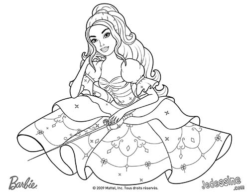 Coloriages-Barbie-et-les-3-Mousquetaires-Coloriage-de-Corinne-assise-avec-son-epee.jpg