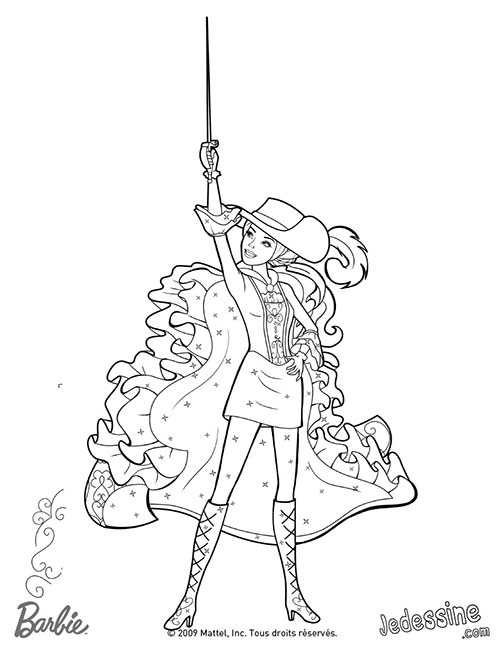 Coloriages-Barbie-et-les-3-Mousquetaires-Coloriage-de-Viveca-brandissant-son-epee.jpg