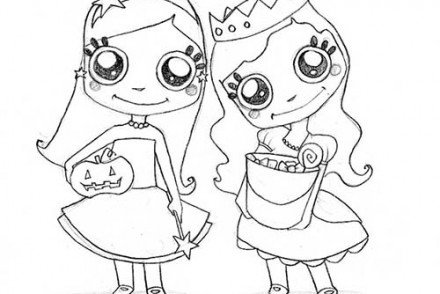 Coloriages-Enfants-deguises-pour-Halloween-Coloriage-de-princesses.jpg