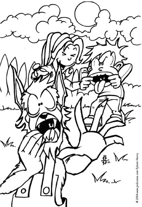 Coloriages-Enfants-deguises-pour-Halloween-Coloriage-dun-loup-garou.jpg