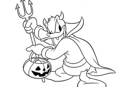 Coloriages-Halloween-avec-Disneyland-Coloriage-Donald-avec-sa-fourche-et-son-lampion-Halloween.jpg