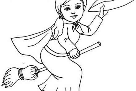 Coloriages-de-Sorcieres-dHalloween-Jolie-petite-sorciere-sur-son-balai.jpg
