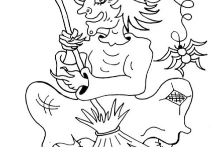 Coloriages-de-Sorcieres-dHalloween-Sorciere-effrayante-sur-son-balai.jpg
