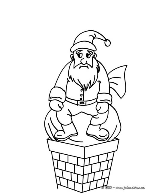Coloriages-du-Pere-Noel-Papa-Noel-coince-cheminee-a-colorier.jpg