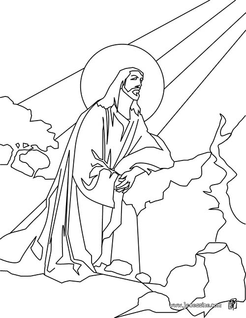 Fete-religieuse-de-Paques-Coloriage-de-Jesus-Christ-dans-la-lumiere-de-Dieu.jpg