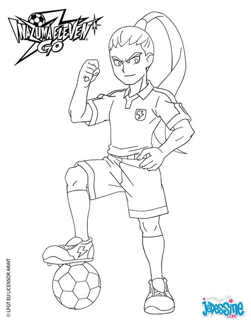 coloriage inazuma eleven axel blaze